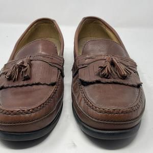 Dockers Shoes Mens 11M Sinclair Loafers Kiltie Tassel Brown Leather 090-7326